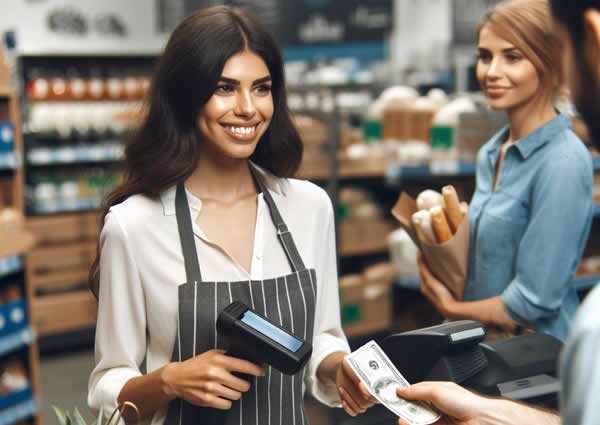 Operador de caixa pode trabalhar em pé?